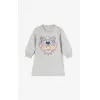 凯卓/Kenzo 女孩 中灰 连衣裙 老虎裙 L86Z30017F03.96.12M