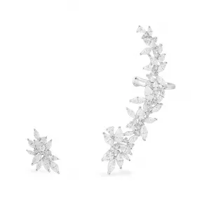 APM Festival 耳骨夹配耳钉 - 银白色 AE12913OX