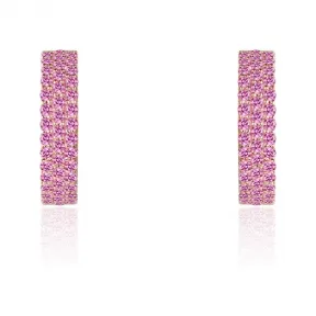 APM 粉金色纯银镶晶钻 KALÉIDOSCOPE 耳环 RE11584KRM