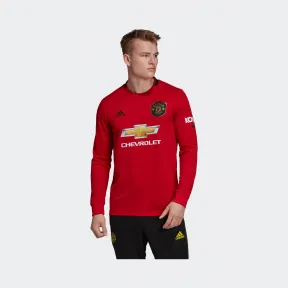 阿迪达斯/Adidas 运动表现 天然红 男士 MUFC H JSY L 曼联主场长袖比赛服 DX8954