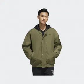 阿迪达斯/Adidas adidas neo 卡其棕/黑 男士 adidas neo M PAD JKT 3 运动棉服 FK9942