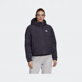 阿迪达斯/Adidas 运动表现 黑色/白 女士 W BTS HOODED JK 户外运动棉服 FT2558