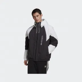 阿迪达斯/Adidas ORIGINALS 白/黑色 男士 PADDED ADICOLOR 运动棉服 GE1301