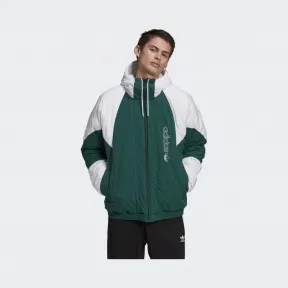 阿迪达斯/Adidas ORIGINALS 白/森林绿 男士 PADDED ADICOLOR 运动棉服 GE1302