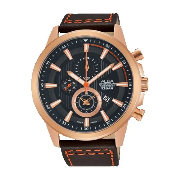 雅柏/Alba 47MM 不锈钢表壳 男表 AF8U04X1