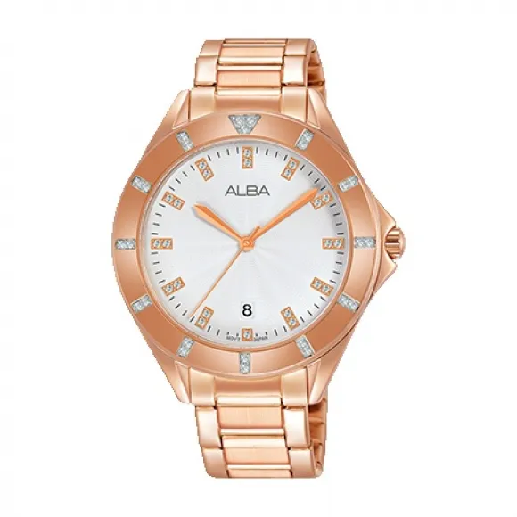 雅柏/Alba 37MM 不锈钢表壳 女表 AG8H54X1