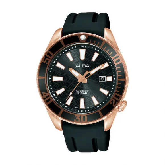 雅柏/Alba 43MM 不锈钢表壳 男表 AG8K36X1