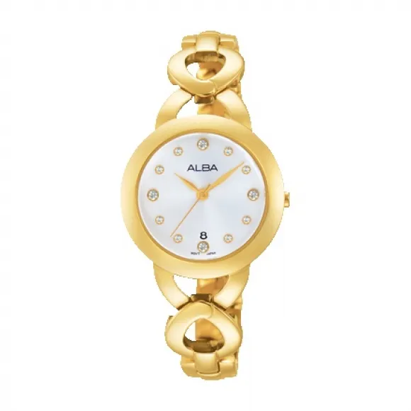 雅柏/Alba 28.5MM 不锈钢表壳 女表 AH7G94X1