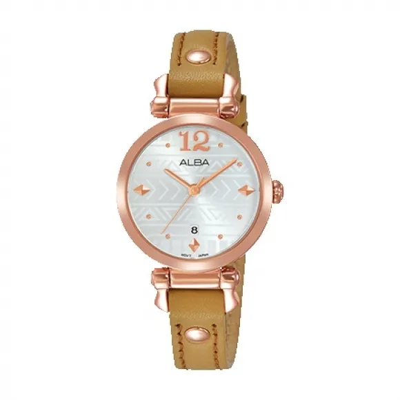 雅柏/Alba 28MM 不锈钢表壳 女表 AH7N60X1