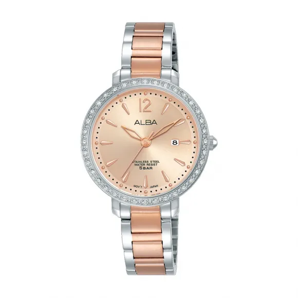 雅柏/Alba 30MM 不锈钢表壳 女表 AH7S07X1