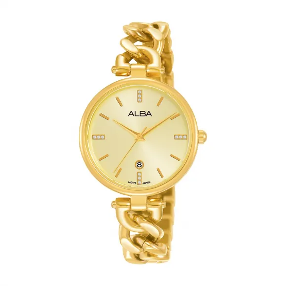 雅柏/Alba 30MM 不锈钢表壳 女表 AH7S58X1