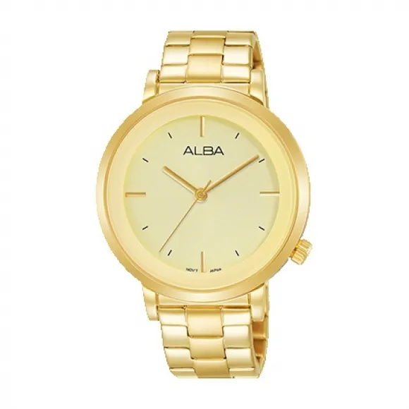 雅柏/Alba 37MM 不锈钢表壳 女表 AH8384X1