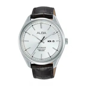 雅柏/Alba 42MM 不锈钢表壳和螺丝透视表背 自动机械机芯 男表 AL4145X1