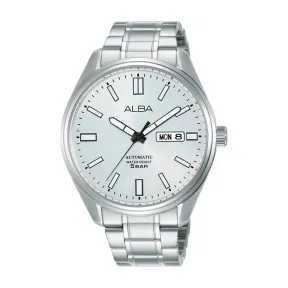 雅柏/Alba 42MM 不锈钢表壳和螺丝透视表背 自动机械机芯 男表 AL4153X1