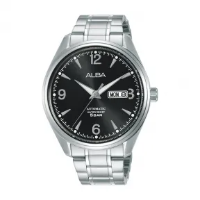 雅柏/Alba 42MM 不锈钢表壳和螺丝透视表背 自动机械机芯 男表 AL4159X1
