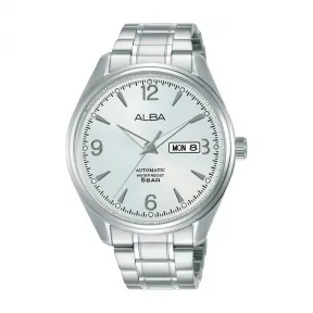 雅柏/Alba 42MM 不锈钢表壳和螺丝透视表背 自动机械机芯 男表 AL4161X1