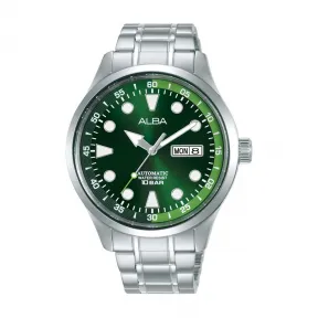 雅柏/Alba 42MM 不锈钢表壳和螺丝透视表背 自动机械机芯 男表 AL4253X1
