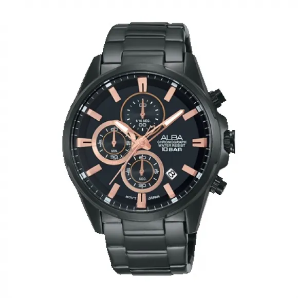 雅柏/Alba 43MM 不锈钢表壳 男表 AM3307X1