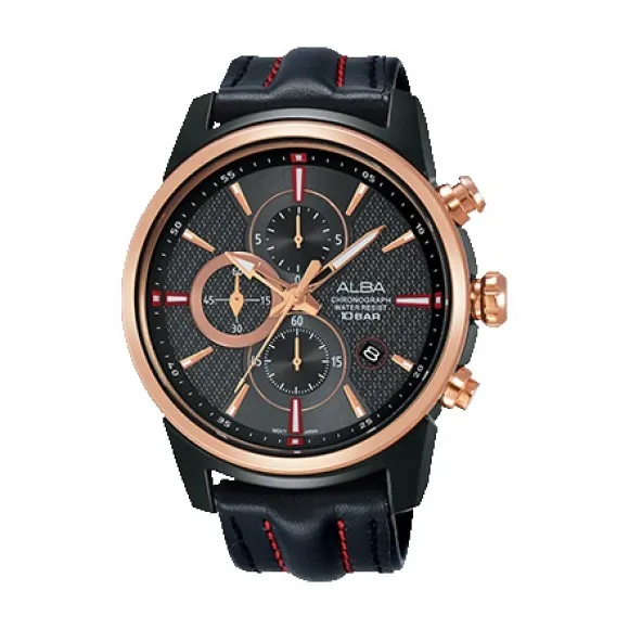 雅柏/Alba 45MM 不锈钢表壳 男表 AM3456X1