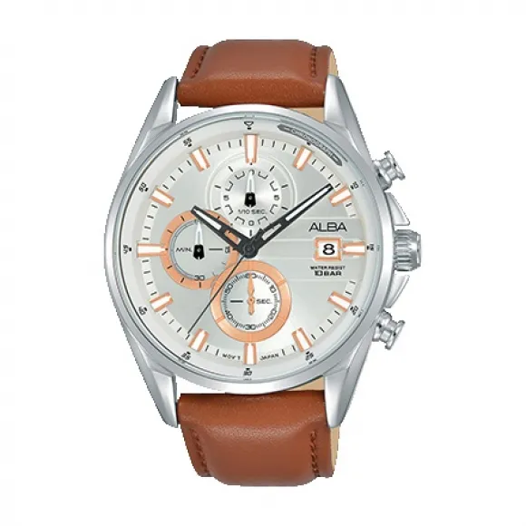 雅柏/Alba 43MM 不锈钢表壳 男表 AM3585X1