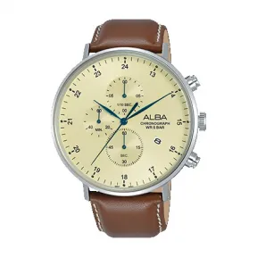 雅柏/Alba 44MM 不锈钢表壳 男表 AM3617X1