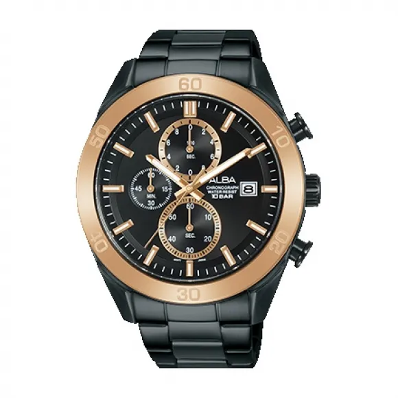 雅柏/Alba 44MM 不锈钢表壳 男表 AM3618X1