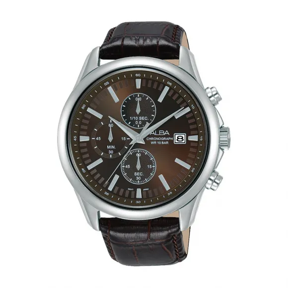 雅柏/Alba 44MM 不锈钢表壳 男表 AM3701X1