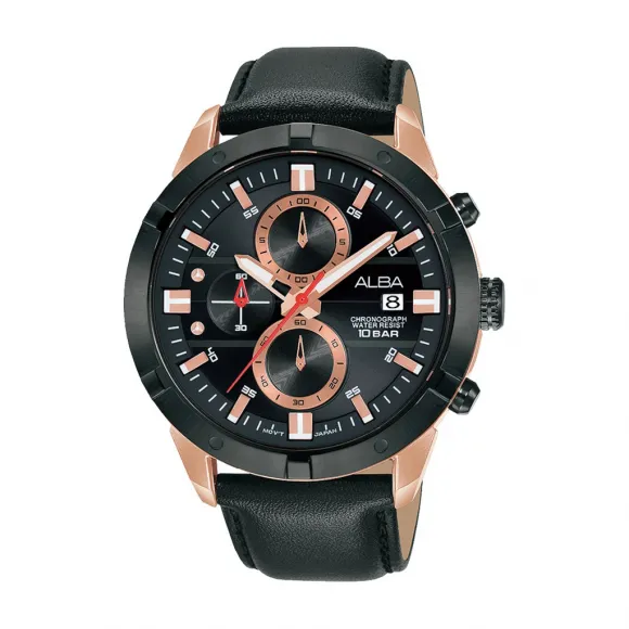 雅柏/Alba 44MM 不锈钢表壳 男表 AM3722X1