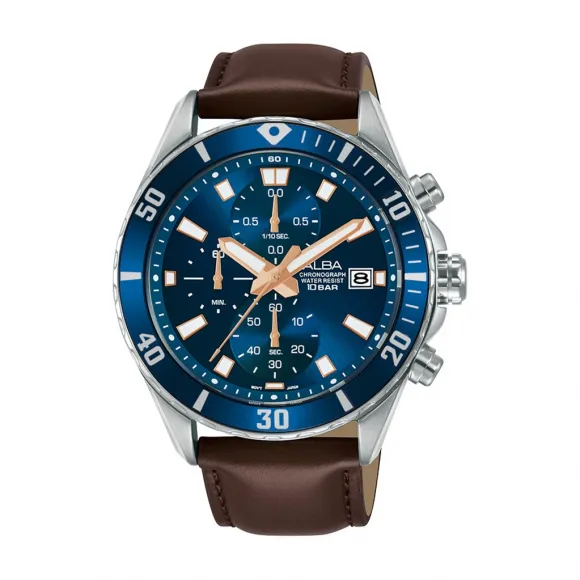 雅柏/Alba 43.5MM 不锈钢表壳 男表 AM3813X1