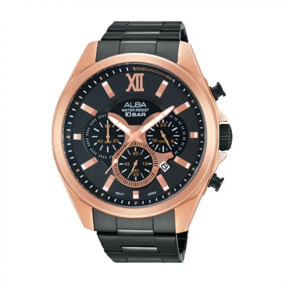 雅柏/Alba 45MM 不锈钢表壳 男表 AT3764X1