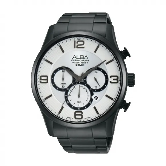 雅柏/Alba 45MM 不锈钢表壳 男表 AT3785X1