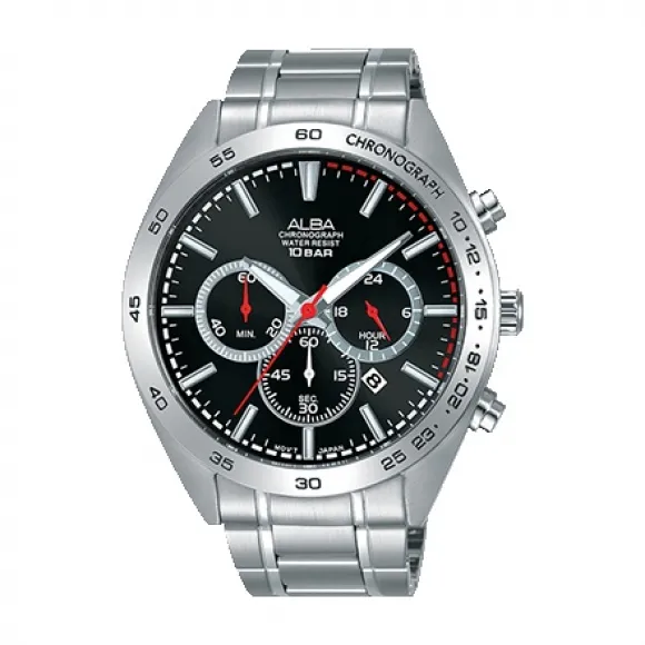 雅柏/Alba 45MM 不锈钢表壳 男表 AT3B27X1