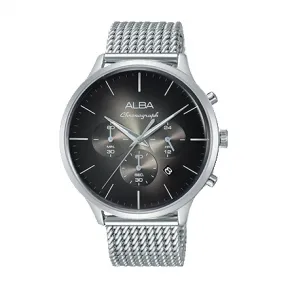 雅柏/Alba 43MM 不锈钢表壳 男表 AT3B37X1