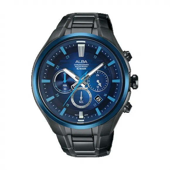 雅柏/Alba 46MM 不锈钢表壳 男表 AT3C01X1