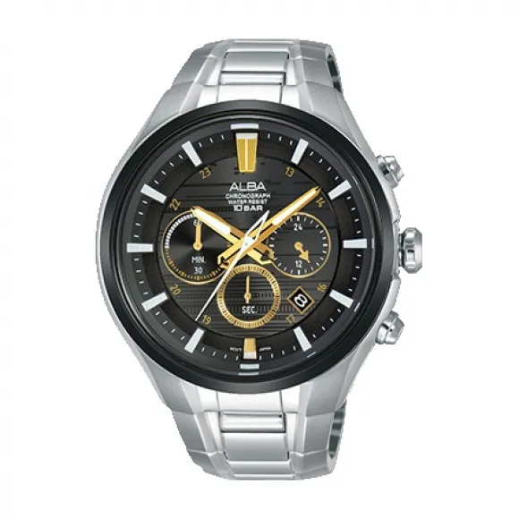 雅柏/Alba 46MM 不锈钢表壳 男表 AT3C03X1