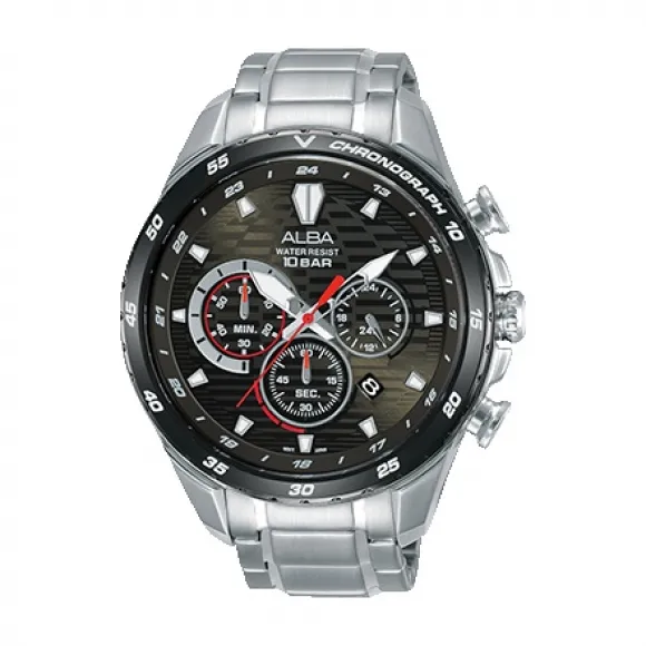 雅柏/Alba 45.1MM 不锈钢表壳 男表 AT3C17X1