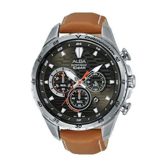 雅柏/Alba 45.1MM 不锈钢表壳 男表 AT3C29X1