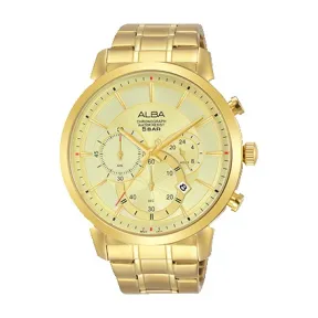 雅柏/Alba 44MM 不锈钢表壳 男表 AT3C34X1