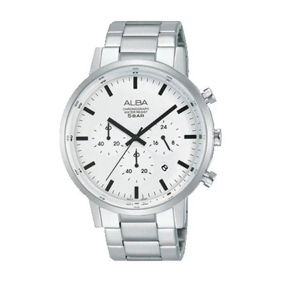 雅柏/Alba 42MM 不锈钢表壳 男表 AT3C49X1