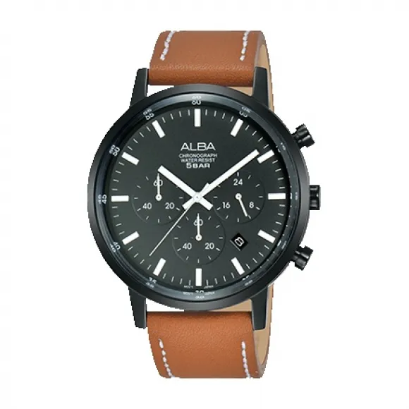 雅柏/Alba 42MM 不锈钢表壳 男表 AT3C57X1