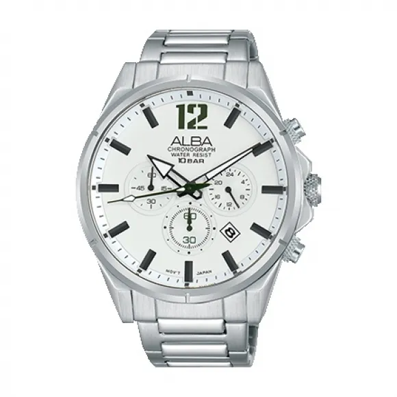 雅柏/Alba 44MM 不锈钢表壳 男表 AT3C75X1
