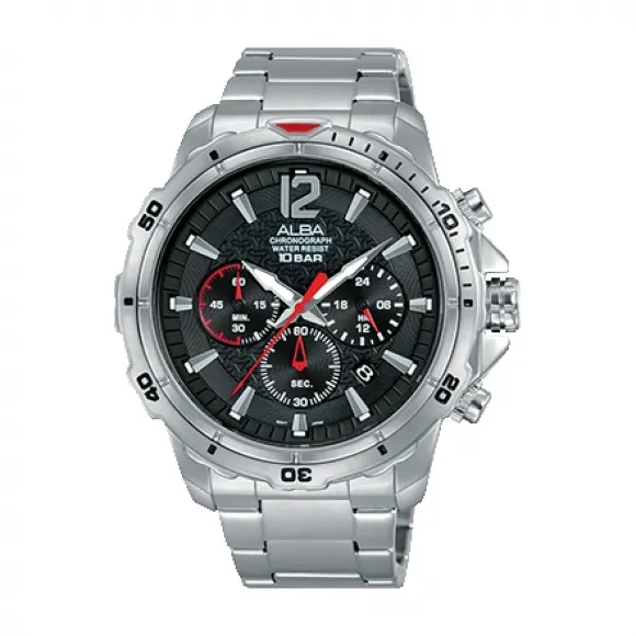 雅柏/Alba 44.5MM 不锈钢表壳 男表 AT3C89X1