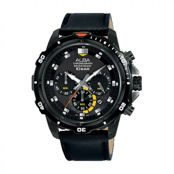 雅柏/Alba 44.5MM 不锈钢表壳 男表 AT3C93X1