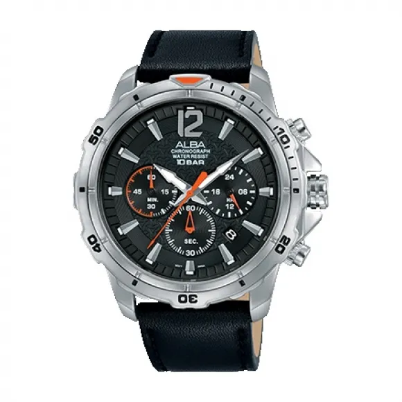 雅柏/Alba 44.5MM 不锈钢表壳 男表 AT3C97X1