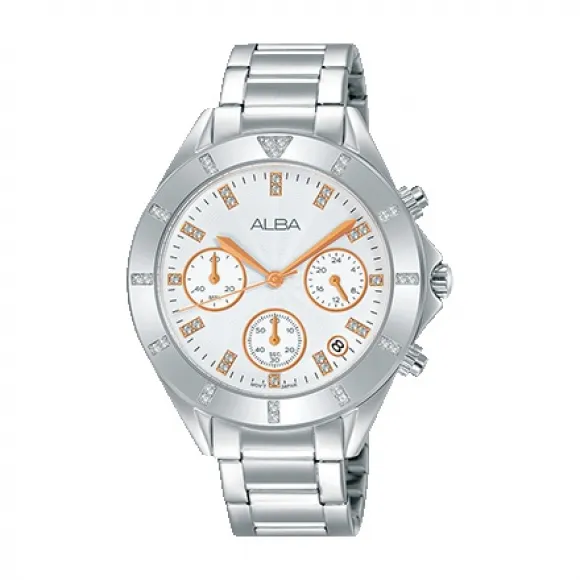 雅柏/Alba 37MM 不锈钢表壳 女表 AT3D03X1