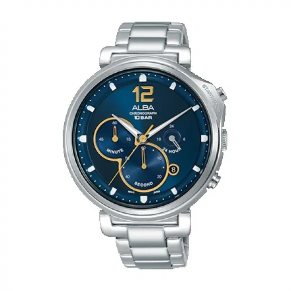 雅柏/Alba 44MM 不锈钢表壳 男表 AT3D67X1