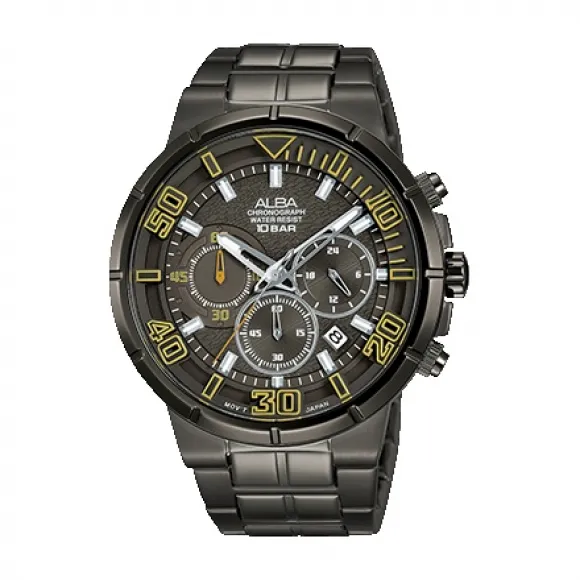 雅柏/Alba 44.5MM 不锈钢表壳 男表 AT3D81X1