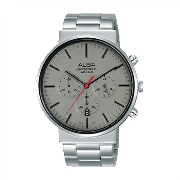 雅柏/Alba 43MM 不锈钢表壳 男表 AT3E25X1