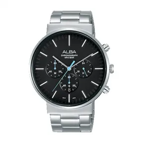 雅柏/Alba 43MM 不锈钢表壳 男表 AT3E27X1