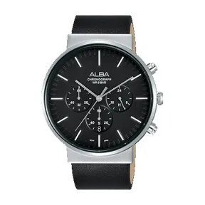 雅柏/Alba 43MM 不锈钢表壳 男表 AT3E37X1